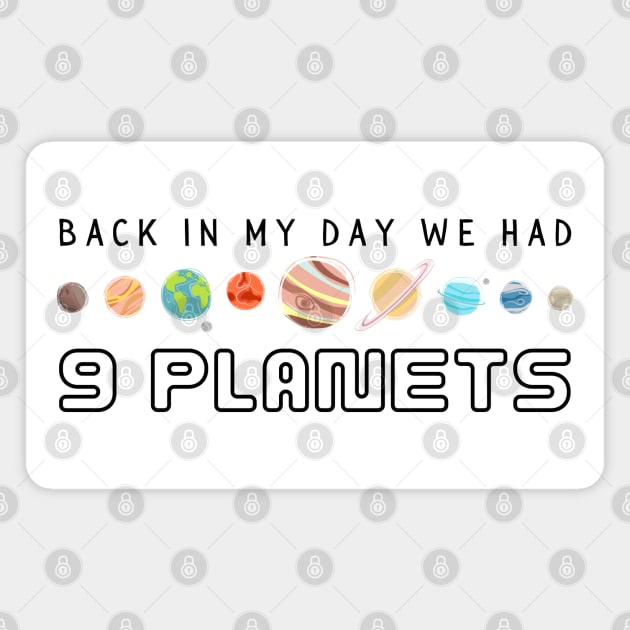 9 Planets Magnet by WildScience